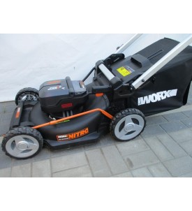 KOSIARKA AKUMULATOROWA Z NAPĘDEM WORX WG749E 40V 46CM BEZSZCZOTKOWA 2X20V