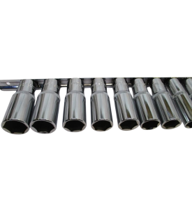 ZESTAW NASADEK 1/2" DŁUGIE NASADKI 16SZT 8-24MM KLUCZE NASADOWE LISTWA