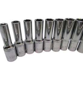 ZESTAW NASADEK 1/2" DŁUGIE NASADKI 16SZT 8-24MM KLUCZE NASADOWE LISTWA