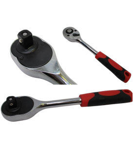 GRZECHOTKA KLUCZ NASADOWY 1/2" UCHWYT DO NASADEK 255mm MOCNA TRZESZCZOTKA
