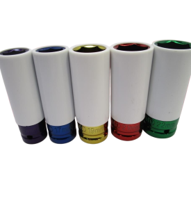 DŁUGIE NASADKI UDAROWE DO FELG / ALUFELG – ZESTAW NASADEK 5 SZT. (15–22 mm) 1/2"