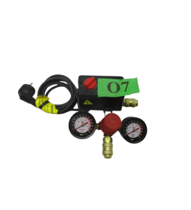 PRESOSTAT WYŁĄCZNIK CIŚNIENIOWY DO KOMPRESORA / SPRĘŻARKI – NAKRĘCANY – KOMPLETNY Z MANOMETREM I PRZEWODEM