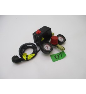 PRESOSTAT WYŁĄCZNIK CIŚNIENIOWY DO KOMPRESORA / SPRĘŻARKI – NAKRĘCANY – KOMPLETNY Z MANOMETREM I PRZEWODEM