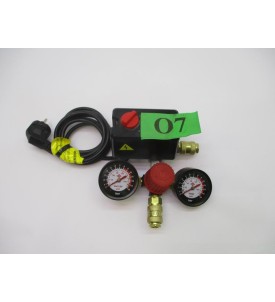 PRESOSTAT WYŁĄCZNIK CIŚNIENIOWY DO KOMPRESORA / SPRĘŻARKI – NAKRĘCANY – KOMPLETNY Z MANOMETREM I PRZEWODEM