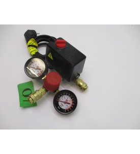 PRESOSTAT WYŁĄCZNIK CIŚNIENIOWY DO KOMPRESORA / SPRĘŻARKI – NAKRĘCANY – KOMPLETNY Z MANOMETREM I PRZEWODEM