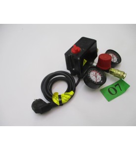 PRESOSTAT WYŁĄCZNIK CIŚNIENIOWY DO KOMPRESORA / SPRĘŻARKI – NAKRĘCANY – KOMPLETNY Z MANOMETREM I PRZEWODEM