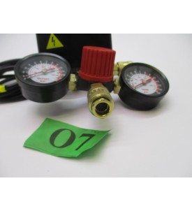 PRESOSTAT WYŁĄCZNIK CIŚNIENIOWY DO KOMPRESORA / SPRĘŻARKI – NAKRĘCANY – KOMPLETNY Z MANOMETREM I PRZEWODEM