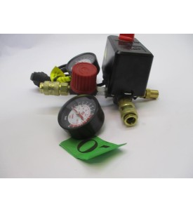PRESOSTAT WYŁĄCZNIK CIŚNIENIOWY DO KOMPRESORA / SPRĘŻARKI – NAKRĘCANY – KOMPLETNY Z MANOMETREM I PRZEWODEM