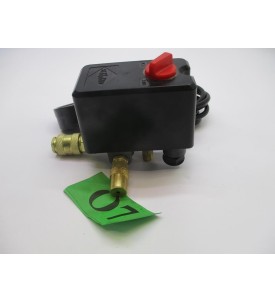 PRESOSTAT WYŁĄCZNIK CIŚNIENIOWY DO KOMPRESORA / SPRĘŻARKI – NAKRĘCANY – KOMPLETNY Z MANOMETREM I PRZEWODEM