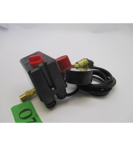 PRESOSTAT WYŁĄCZNIK CIŚNIENIOWY DO KOMPRESORA / SPRĘŻARKI – NAKRĘCANY – KOMPLETNY Z MANOMETREM I PRZEWODEM