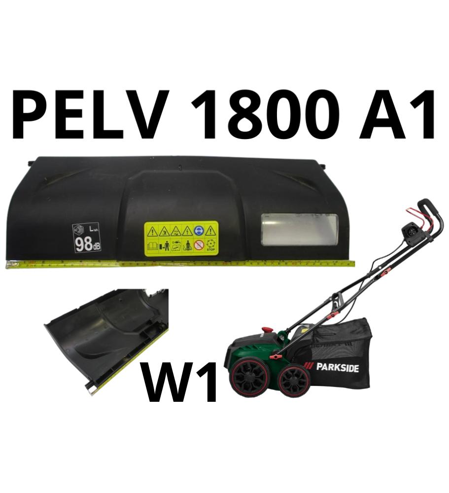 OBUDOWA OSŁONA WYLOTU TRAWY KOSZA DO PARKSIDE PELV 1800 A1 WERTYKULATORA AREATORA W1