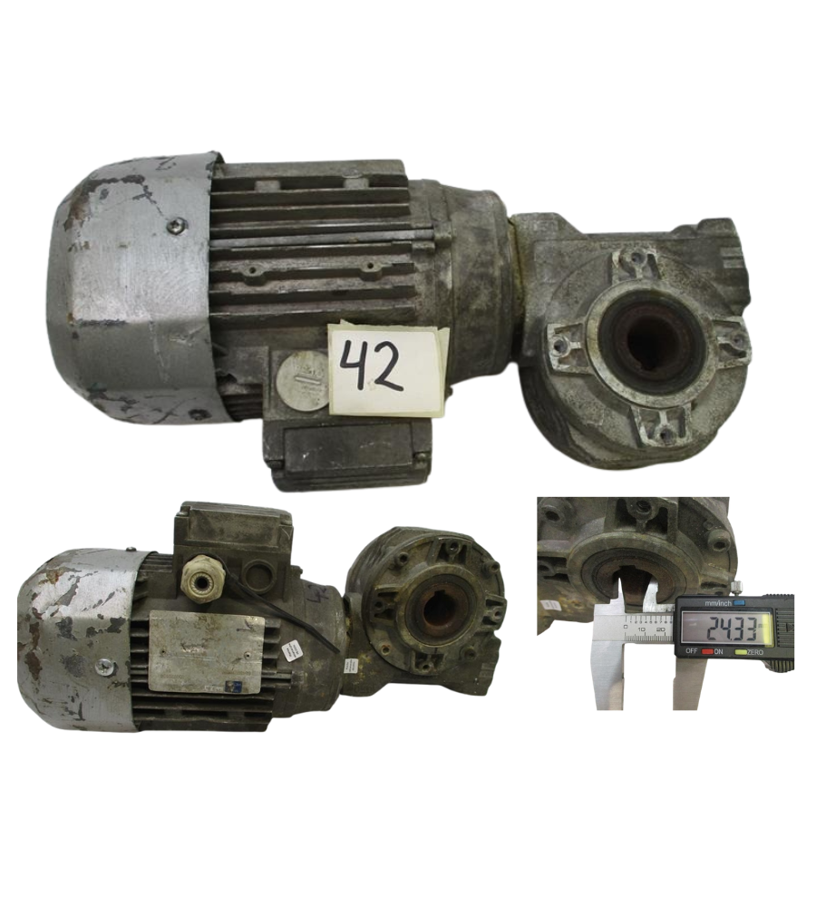 MOTOREDUKTOR SILNIK Z PRZEKŁADNIA Bonfiglioli 830720156 230/400V 0.37KW 42 OBR./MIN KĄTOWY