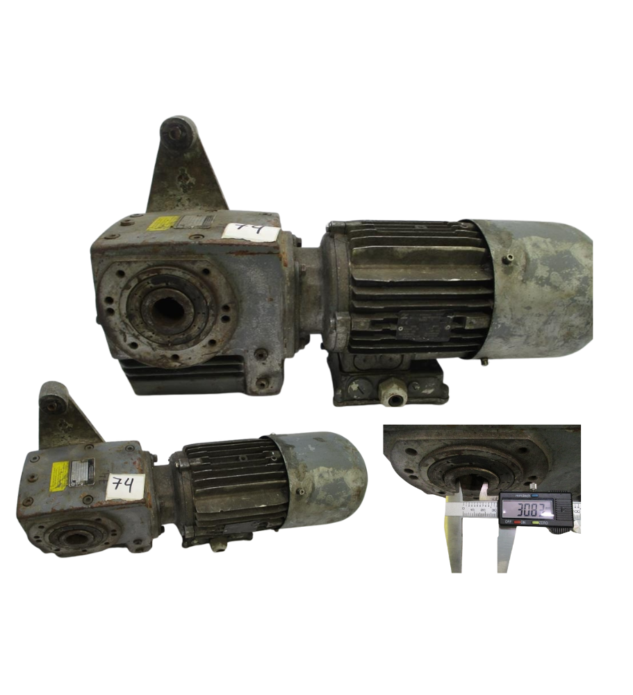 MOTOREDUKTOR SILNIK Z PRZEKŁADNIA  NORD SK 90L/4 BRE20 1.5KW 74 OBR/MIN. 230/400V KĄTOWY