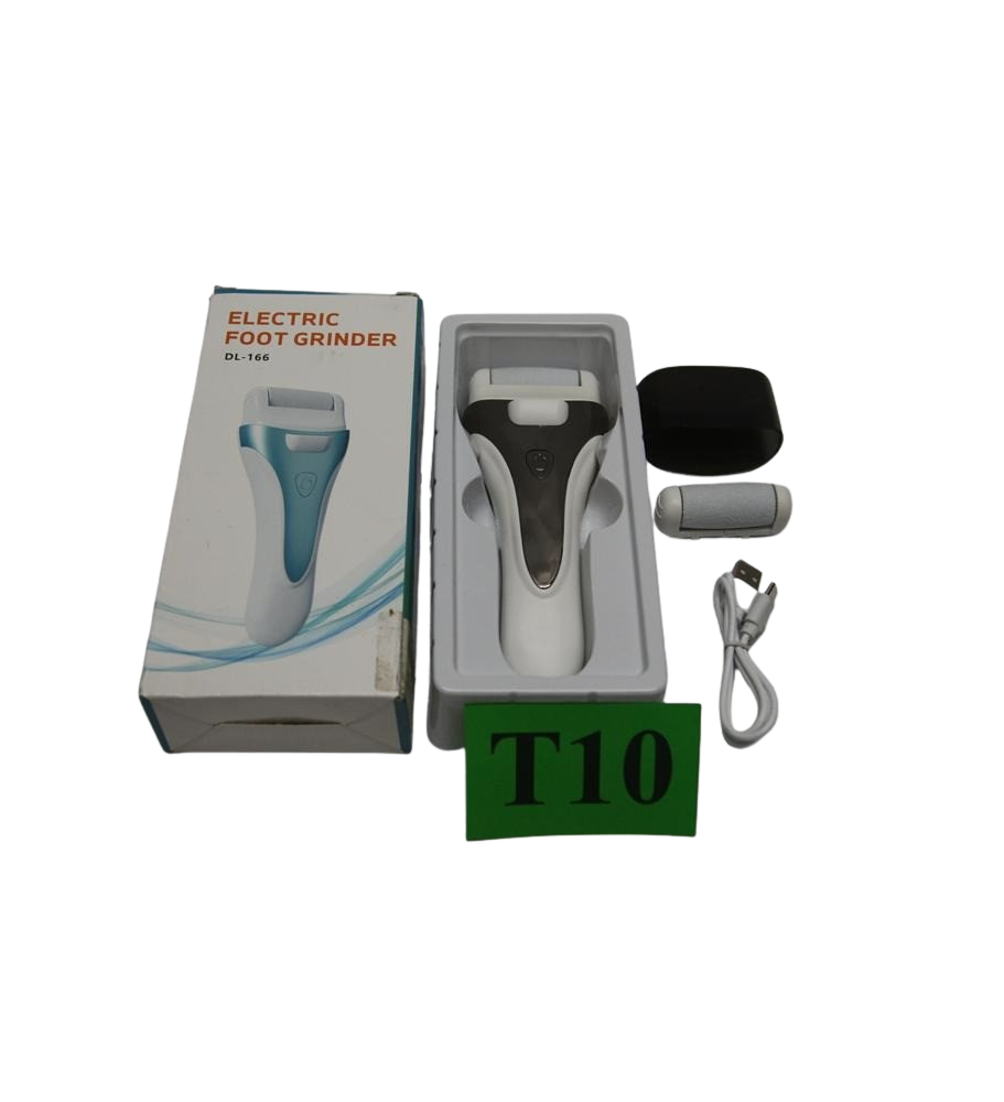 Elektryczny pilnik do stóp z wyświetlaczem LED | Akumulatorowy frez do pięt | Wodoodporny | 2 prędkości | USB