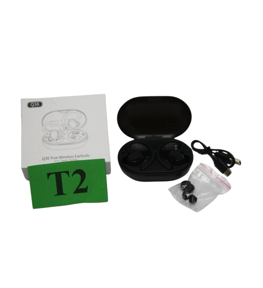 Q38 Słuchawki Bezprzewodowe Bluetooth 5.4 | IPX7 | ENC | Do 60 h pracy | Sportowe | Etui z wyświetlaczem LED