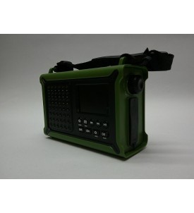 Radio Awaryjne FM z Korbką i Panelem Solarnym, Akumulator 12000 mAh, Bluetooth 5.0, Latarka LED, Lampka do Czytania, Powerbank
