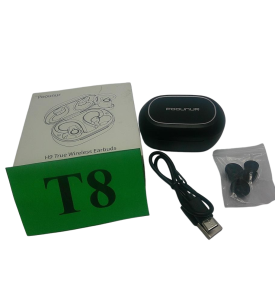 Poounur H9 Słuchawki Bezprzewodowe Bluetooth 5.3 | Sportowe | ENC | IPX7 | Do 50H Pracy | USB-C | Zaczepy na Uszy