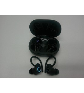 Poounur H9 Słuchawki Bezprzewodowe Bluetooth 5.3 | Sportowe | ENC | IPX7 | Do 50H Pracy | USB-C | Zaczepy na Uszy