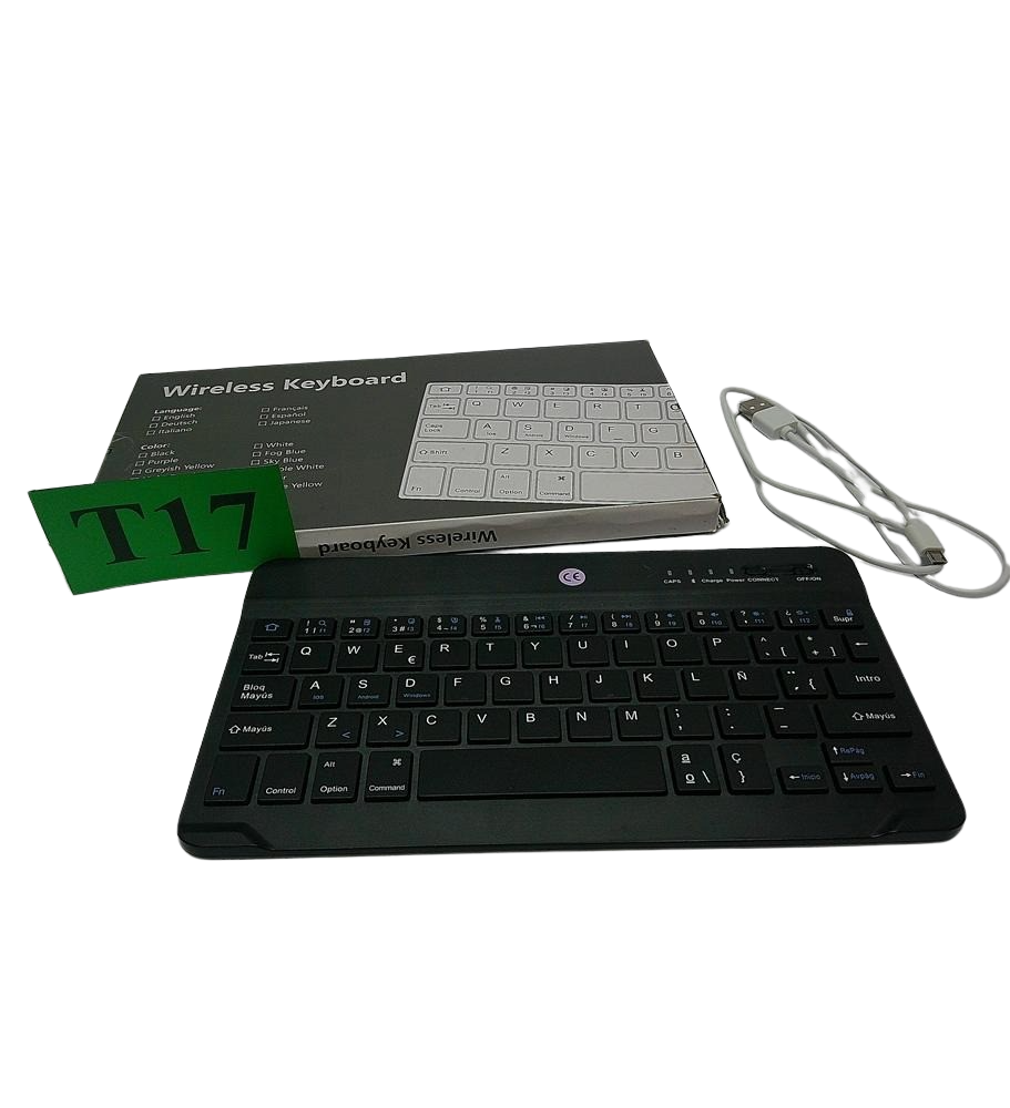 MMK Klawiatura Bluetooth Bezprzewodowa Ultra Slim | Cicha | Do iPad, Android, Windows | Akumulator | US QWERTY