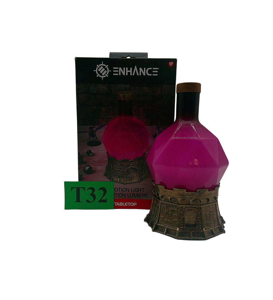 Enhance RPG Sorcerer's Potion Pink Lampka LED | Dekoracyjna Lampa Eliksir Czarodzieja | Różowa | Gaming
