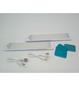 LROLTEF Lampki LED z Czujnikiem Ruchu | Zestaw 2 szt. | 20 cm | Bezprzewodowe | Podszafkowe | USB