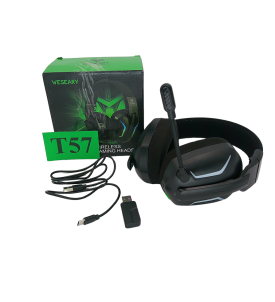 WESEARY WG1 Słuchawki Gamingowe Bezprzewodowe | 2.4G + Bluetooth | Mikrofon | Dźwięk Przestrzenny | PS5 PS4 PC Mac | 50H