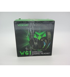 WESEARY WG1 Słuchawki Gamingowe Bezprzewodowe | 2.4G + Bluetooth | Mikrofon | Dźwięk Przestrzenny | PS5 PS4 PC Mac | 50H