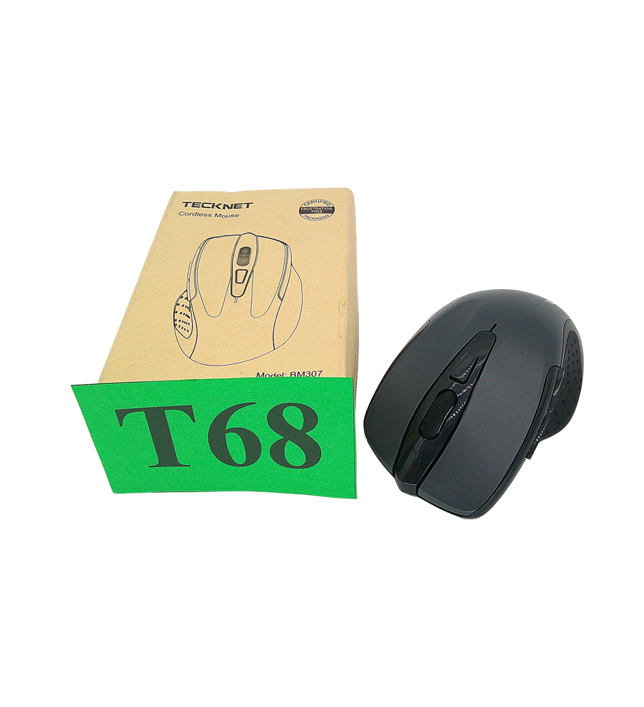 TECKNET Bezprzewodowa Mysz 2.4 GHz | Ergonomiczna | 6 Przycisków | 2600 DPI | Optyczna