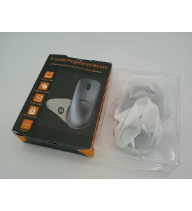 Bezprzewodowa Mysz z Czytnikiem Linii Papilarnych | 3 Tryby Połączenia | Bluetooth + 2.4 GHz | Ergonomiczna