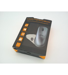 Bezprzewodowa Mysz z Czytnikiem Linii Papilarnych | 3 Tryby Połączenia | Bluetooth + 2.4 GHz | Ergonomiczna