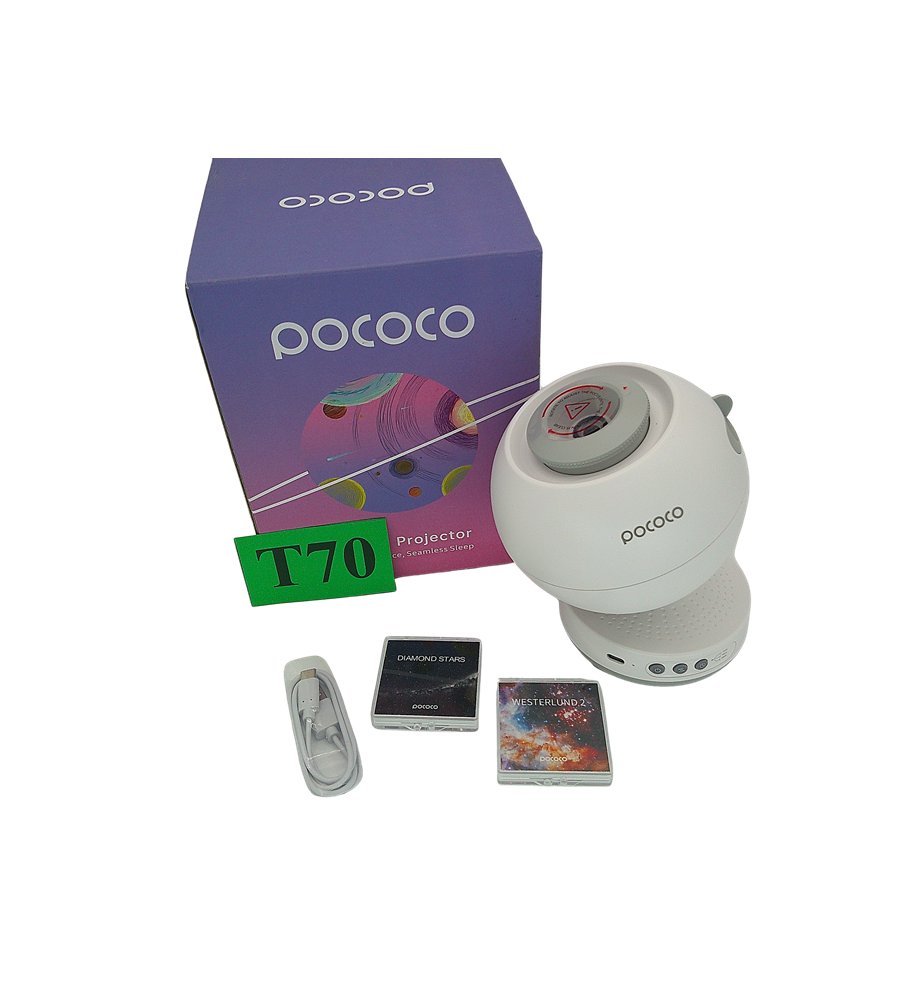 POCOCO Projektor Gwiazdzistego Nieba dla Dzieci | Projektor Galaktyki | Planetarium Domowe | 2 Dyski Projekcyjne