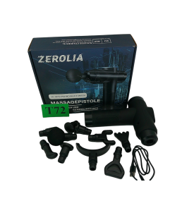 ZEROLIA Pistolet do Masażu Mięśni | 30 Poziomów Prędkości | 10 Głowic | Masażer Wibracyjny | Regeneracja Mięśni