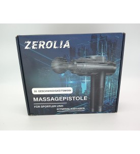 ZEROLIA Pistolet do Masażu Mięśni | 30 Poziomów Prędkości | 10 Głowic | Masażer Wibracyjny | Regeneracja Mięśni
