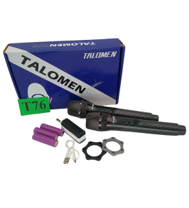 TalomenMic K60 Mikrofony Bezprzewodowe | Zestaw 2 Mikrofonów | Odbiornik USB-C/Lightning | Nagrywanie Audio i Wideo