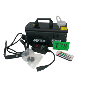 AGPTEK Wytwornica Dymu 500 W | 8× LED RGB | Pilot Bezprzewodowy | Płyn 500 ml | Maszyna do Dymu