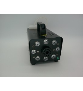 AGPTEK Wytwornica Dymu 500 W | 8× LED RGB | Pilot Bezprzewodowy | Płyn 500 ml | Maszyna do Dymu