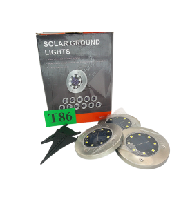 Lampki Solarne Ogrodowe Wbijane 12 Szt. | IP65 | LED | Wodoodporne | Oświetlenie Ścieżek i Ogrodu