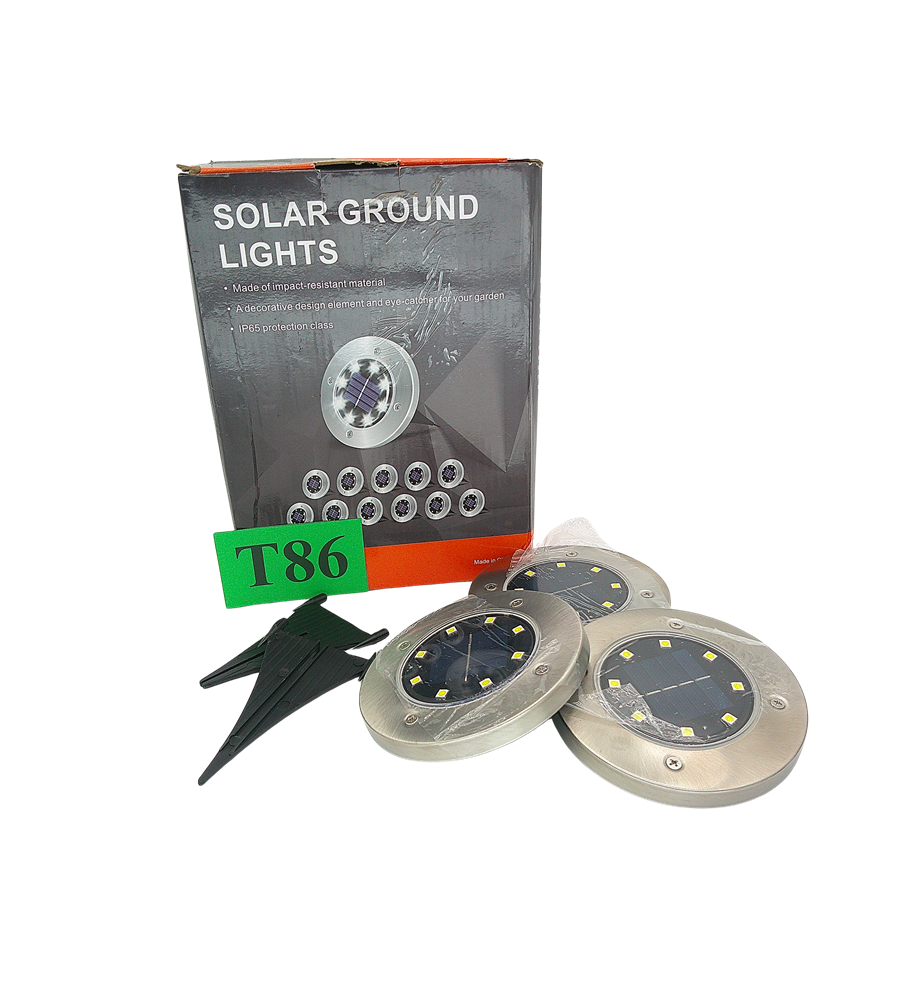 Lampki Solarne Ogrodowe Wbijane 12 Szt. | IP65 | LED | Wodoodporne | Oświetlenie Ścieżek i Ogrodu