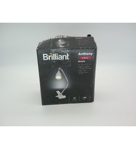 Brilliant Anthony G92936/11 Lampa Biurkowa LED | Tytan | Nowoczesna Lampka na Biurko