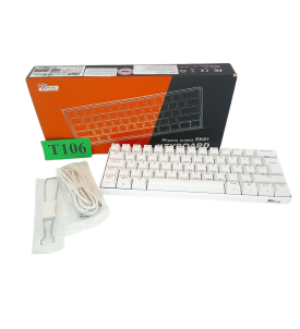 Royal Kludge RK61 RGB Klawiatura Mechaniczna | Brown Switch | Bluetooth/USB-C | 60% | Biała