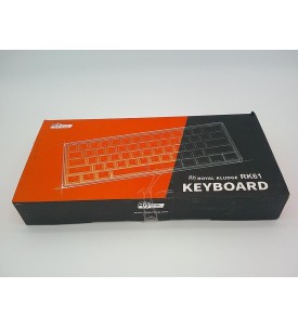 Royal Kludge RK61 RGB Klawiatura Mechaniczna | Brown Switch | Bluetooth/USB-C | 60% | Biała