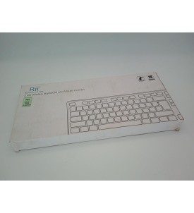 Rii RM200 Bezprzewodowa Klawiatura i Mysz 2.4 GHz | Cicha | Biała | Zestaw