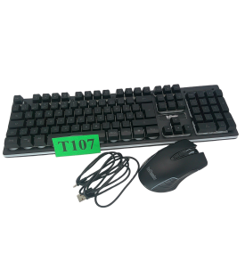 RedThunder K10 Bezprzewodowa Klawiatura i Mysz Gaming RGB | 2.4 GHz | LED | Zestaw