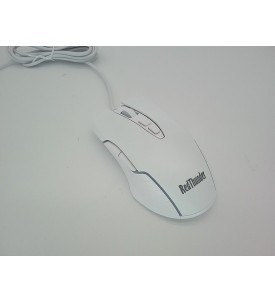 RedThunder K10 Zestaw Gamingowy RGB | Klawiatura QWERTZ DE + Mysz 7D | Biała | Ergonomiczna