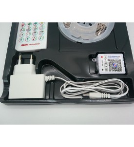 Taśma LED VKH RGB IC 5 m | Pilot + Aplikacja | Synchronizacja z Muzyką | Segmentowe Sterowanie