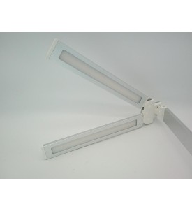 Lampa Biurkowa LED MT-862 z Podwójną Głowicą | 6 Poziomów Jasności | 5 Barw Światła | Składana