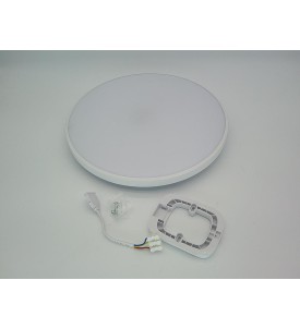 EACLL Lampa Sufitowa LED Ø30 cm | 24 W | 2700 lm | 6000 K | IP44 | Biała