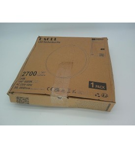 EACLL Lampa Sufitowa LED Ø30 cm | 24 W | 2700 lm | 6000 K | IP44 | Biała