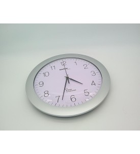 Technoline WT 8000 Zegar Ścienny Radiowy 30 cm | Srebrny / Titan | Czytelna Tarcza