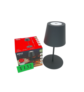 BRILO UNPLUGGED 7508015 Lampa Stołowa LED | Bezprzewodowa | 2,5 W | 200 lm | 2700K | IP44 | Czarna
